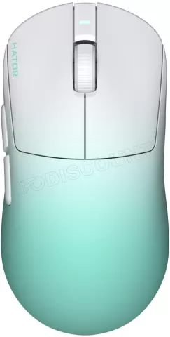 Photo de Souris sans fil Gamer Hator Quasar 3 Ultima 8K (Blanc/Vert)