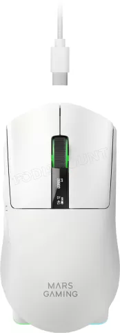 Photo de Souris sans fil Gamer Mars Gaming MMW-Elite (Blanc)