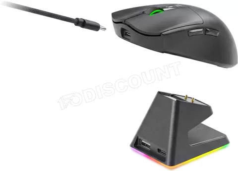 Photo de Souris sans fil Gamer Mars Gaming MMW-Elite (Noir)