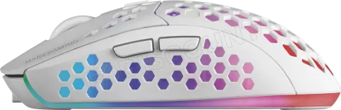 Photo de Souris sans fil Gamer Mars Gaming MMW3 RGB (Blanc)