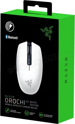 Photo de Souris sans fil Gamer Razer Orochi V2 (Blanc)