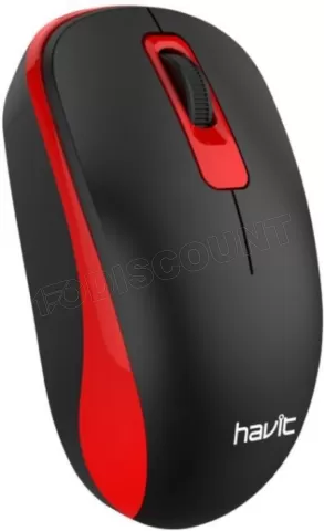 Photo de Souris sans fil Havit MS626GT (Noir/Rouge)