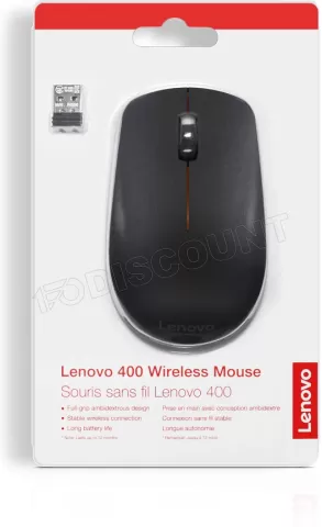 Photo de Souris sans fil Lenovo 400 (Noir)