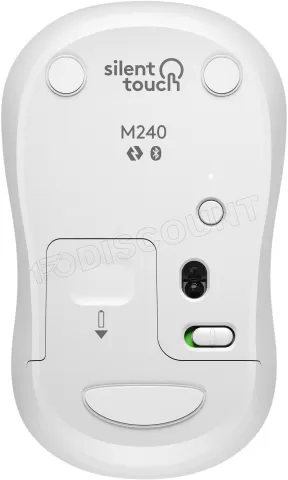 Photo de Souris sans fil Logitech M240 Silent (Blanc)