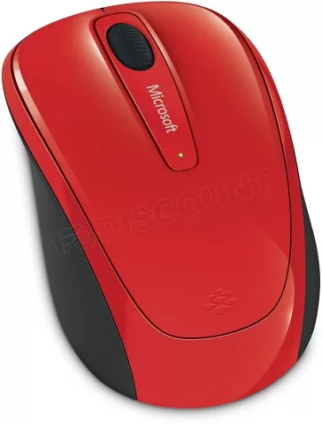 Souris sans fil Microsoft Wireless Mobile Mouse 3500 (Rouge) à prix bas