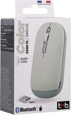 Photo de Souris sans fil T'nB Color 3 (Vert)
