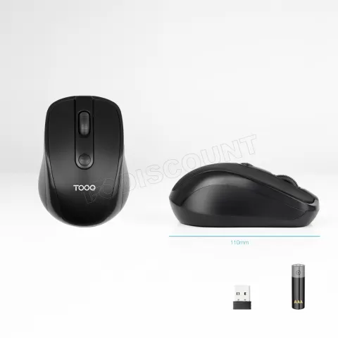 Photo de Souris sans fil Tooq TQMW-1103-B (Noir)
