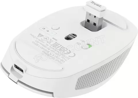 Photo de Souris sans fil Trust Ozaa (Blanc)