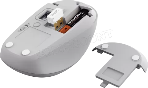 Photo de Souris sans fil Trust Yvi+ Silent (Blanc)