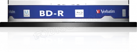 Photo de Spindle de 10 M-Disc BD-R imprimables Verbatim - 25Go