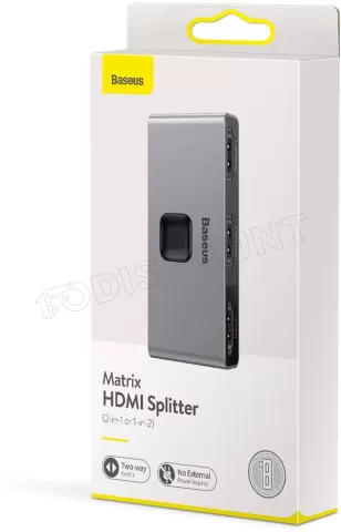 Photo de Splitter HDMI 4K Baseus Matrix 2 ports