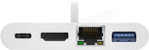 Photo de Station d'accueil portable USB-C 3.0 Goobay Multiport (Blanc)