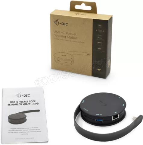 Photo de Station d'accueil portable USB-C 3.0 I-Tec Pocket Dock (Noir)