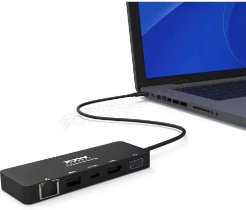 Photo de Station d'accueil portable USB-C 3.0 Port Designs 901909 (Noir)