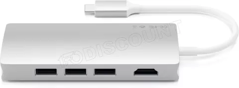 Photo de Station d'accueil portable USB-C 3.0 Satechi Multi-Port Adapter 4K V2 (Argent)