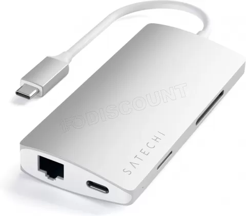 Photo de Station d'accueil portable USB-C 3.0 Satechi Multi-Port Adapter V2 (Argent)