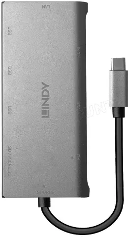 Photo de Station d'accueil portable USB-C 3.1 Lindy (Gris)