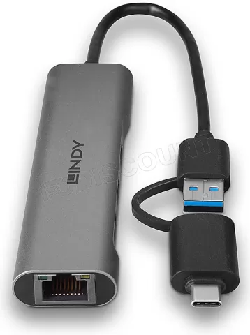 Photo de Station d'accueil portable USB-C 3.2 Lindy (Gris)