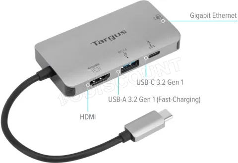 Photo de Station d'accueil portable USB-C 3.2 Targus Dock 418 (Gris)