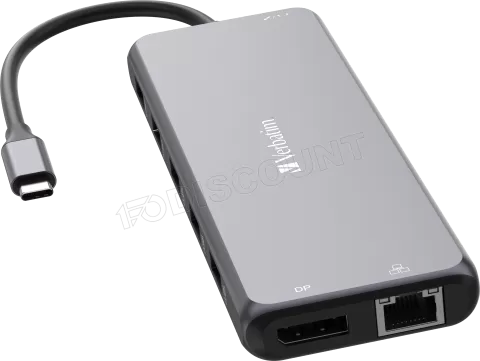 Photo de Station d'accueil portable USB-C 3.2 Verbatim Hub Pro Multiports 13 (Gris)