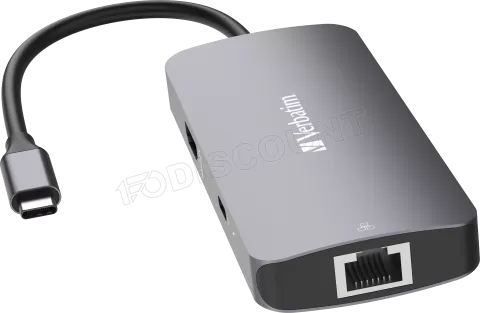 Photo de Station d'accueil portable USB-C 3.2 Verbatim Hub Pro Multiports 5 (Gris)