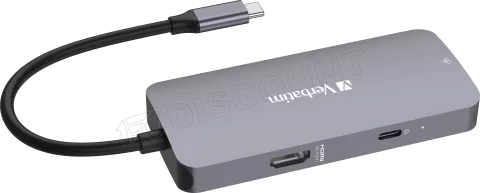 Photo de Station d'accueil portable USB-C 3.2 Verbatim Hub Pro Multiports 5 (Gris)