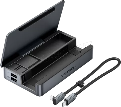 Photo de Station d'accueil portable USB-C Vention Gaming 9en1 (Gris)