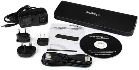 Photo de Station d'accueil USB-A 3.0 Startech HDV (Noir)