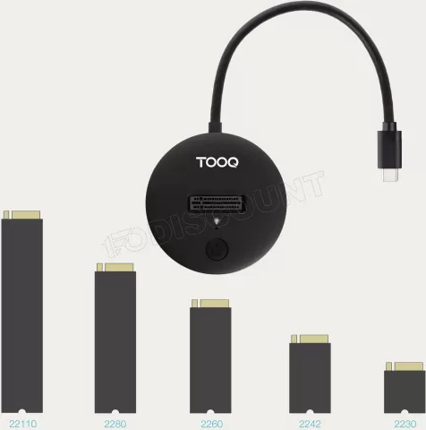 Photo de Station d'accueil USB-C 3.2 TooQ TQDS-100B pour Nvme (Noir)