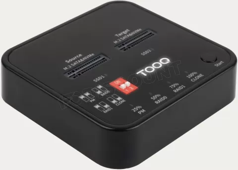 Photo de Station d'accueil USB-C 3.2 TooQ TQDS-201B pour x 2 Nvme (Noir)