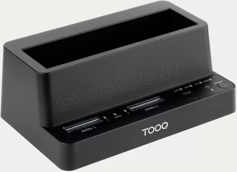Photo de Station d'accueil USB-C 3.2 TooQ TQDS-502B pour x2 Nvme + x1 Sata (Noir)
