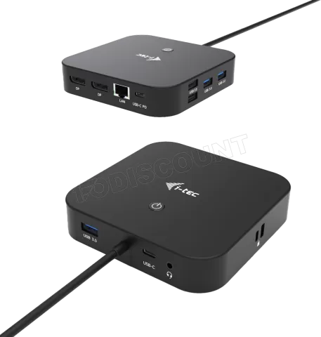 Photo de Station d'accueil USB-C I-Tec Dual Display Docking Station (Noir)