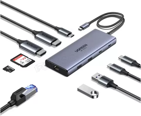 Photo de Station d'accueil USB-C Ugreen 10en1 (Gris)