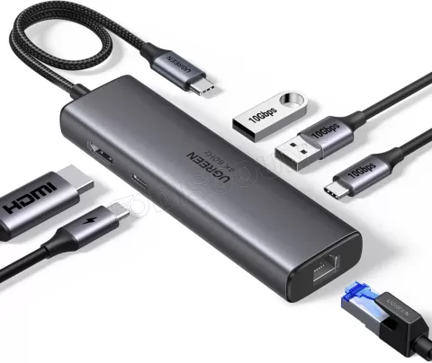 Photo de Station d'accueil USB-C Ugreen 6en1 (Gris)