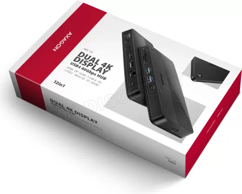 Photo de Station d'accueil USB4 Axagon HMC-U4 (Noir)