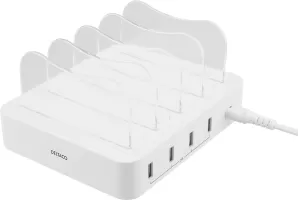 Photo de Station de charge USB Deltaco 4 ports USB-A  (Blanc)