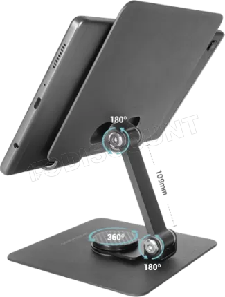 Photo de Support de table universel Mars Gaming MA-RST pour tablettes (Gris)