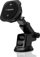 Photo de Support de téléphone à ventouse pour voiture Verbatim Charge 'n' Drive Qi2 avec chargeur induction