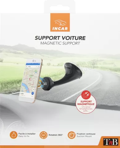 Photo de Support de téléphone magnétique à ventouse T'nB pour voiture