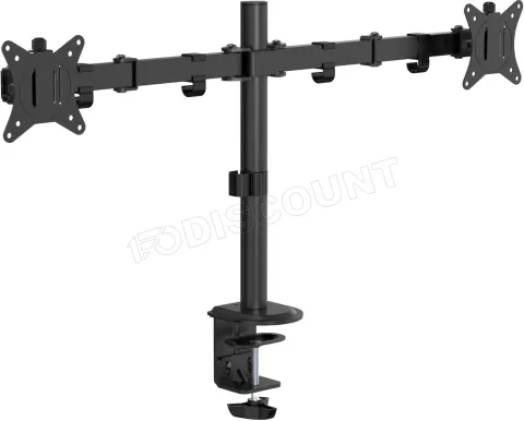 Photo de Support double-écran à fixer T'nB Ergo Fix Dual 17"-32" (9kg max) (Noir)