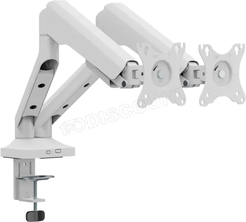 Photo de Support double-écran à fixer T'nB Ergo Flex Dual 17"-35" (12kg max) (Blanc)