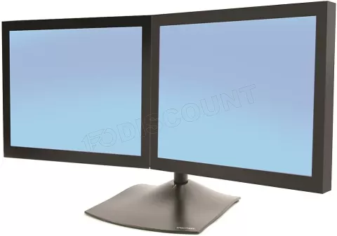 Photo de Support Double-écran à poser Ergotron DS100 de 10" à 24" (28.1kg max) (Noir)