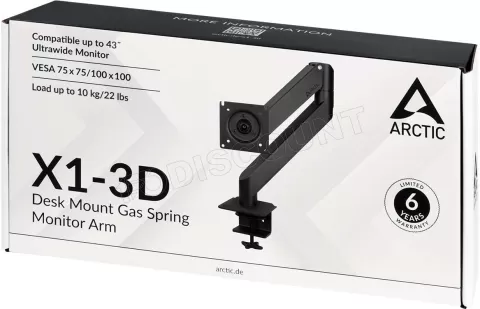 Photo de Support écran à fixer Arctic X1-3D - 43" (10kg max)
