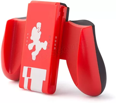 Photo de Support manette  PowerA Comfort Grip Super Mario pour Joy-Con (Rouge)
