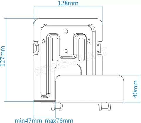 Photo de Support mural pour Mini-PC TooQ TQMPM4776 5kg max