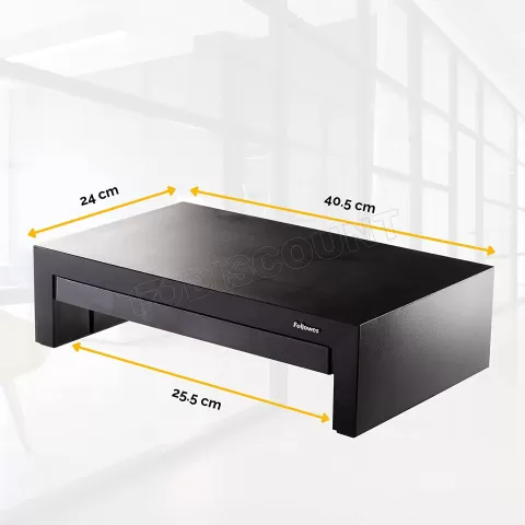 Photo de Support / Réhausseur pour Ecran Fellowes Designer Suite 18kg max (Noir)