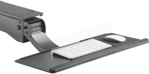 Photo de Support sous bureau Maclean MC-795 pour clavier et souris 2kg max (Noir)