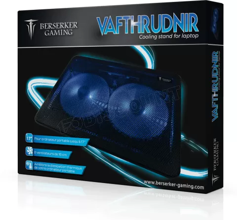 Photo de Support ventilé Berserker Gaming Vafthrudnir 17"max (Noir)