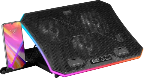 Photo de Support ventilé Mars Gaming MNBC6 RGB 19"max (Noir)