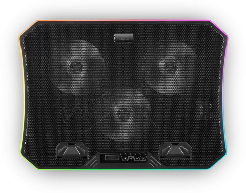 Photo de Support ventilé Mars Gaming MNBC6 RGB 19"max (Noir)